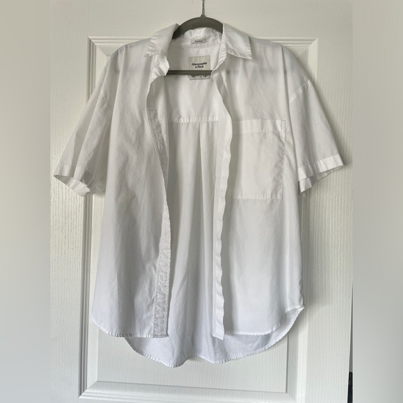 Abercrombie & Fitch White Button-Up Shirt - Picture 2 of 5